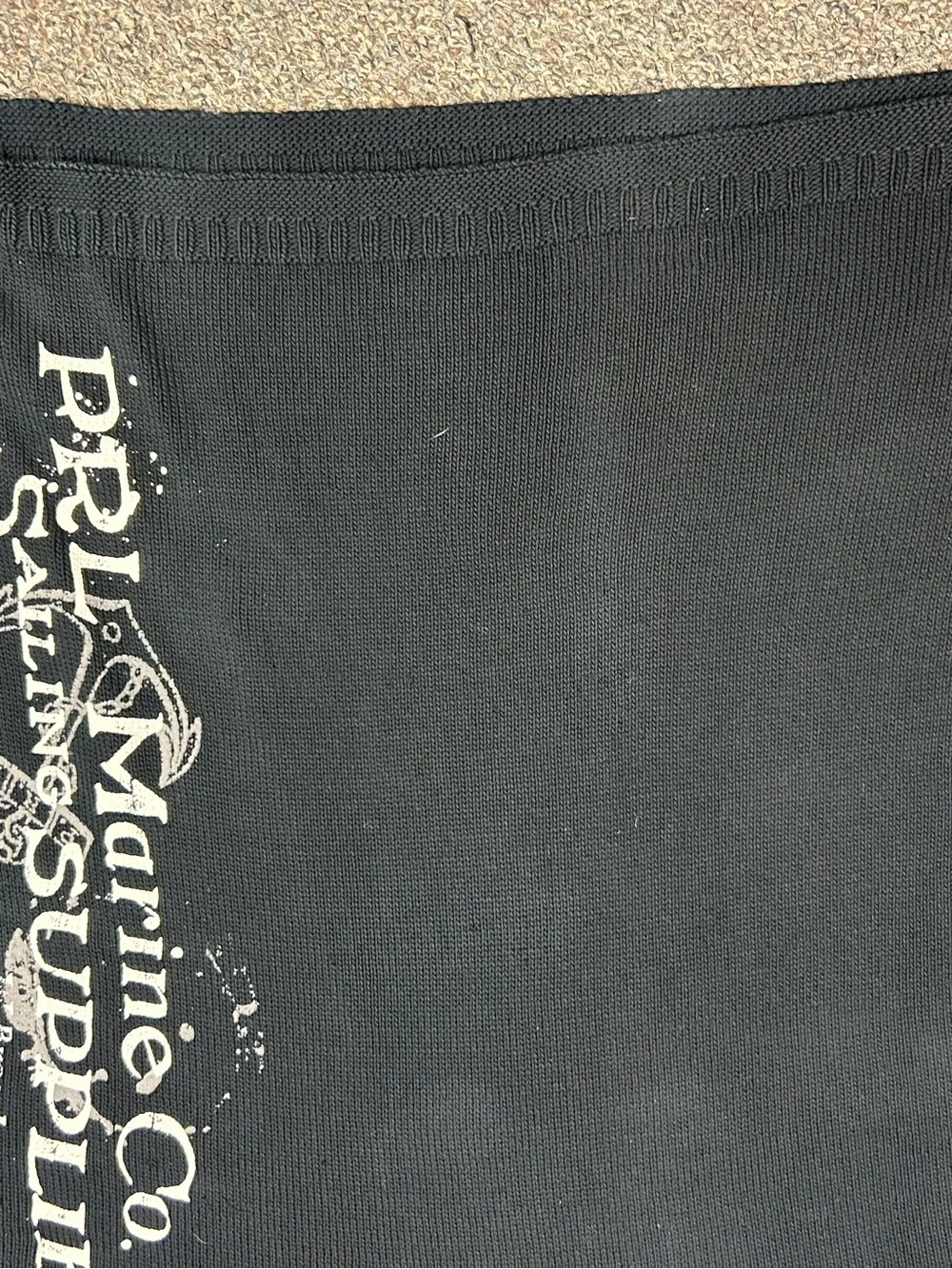 XXL Polo Ralph Lauren Mens Marine Co. Sailing Supplies Knit black Sweater